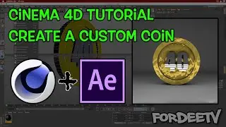 Create a Custom Coin | Cinema 4D and After Effects Tutorial | FordeeTV