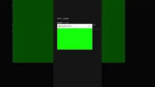 Lets make a game with python (pygame) | Open window and set title #Shorts