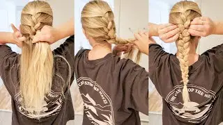 Watch this if you don't know how to french braid your own hair!