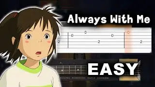 Spirited Away - Always with Me - Guitar tutorial (TABS AND CHORDS)