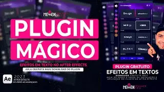 Plugin Mágico para Efeitos em TEXTO dentro do AFTER EFFECTS + Download do Plugin + AULA GRATUITA