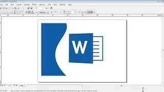 How to Make MS Word Logo Design In Corel Draw ।