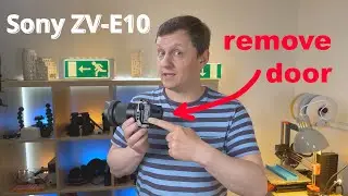 Sony ZV-E10 how to remove HDMI door / ports cover