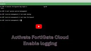 How to activate FortiGate Cloud from CLI & Enable Logging