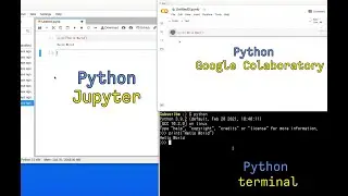 using Terminal, Jupyter, and Google Colab to learn Python (Beginner)