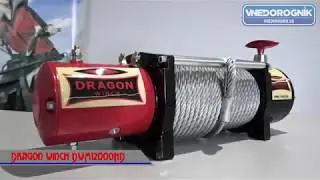 Лебідка автомобільна Dragon Winch DWM 12000 HD 5 тонн тяги 12/24 V 28 м трос