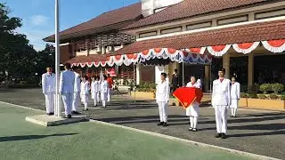 Upacara Bendera HUT RI ke 74 di POLIBAN (Politeknik Negeri Banjarmasin) 17 Agst 2019