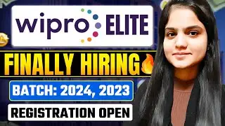 🔥Finally Wipro Hiring | Batch: 2024, 2023 | Registration Open | Closing Soon