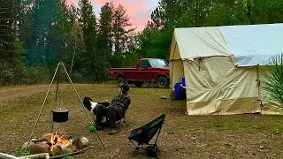 Wilderness Wall Tent Camping And Hunting Minnesota: Log Cabin Update