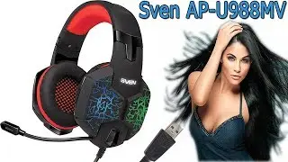 Анбоксинг игровых наушников Sven AP-U988MV
