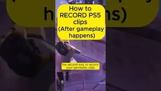 How to record PS5 Gameplay clips (after gameplay happens) #shorts