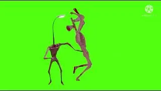 Siren head vs light head green screen