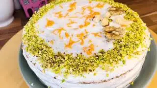 Морковный 🥕 ТОРТ 🥕низкокалорийный и без масла безумно вкусный! МОРКОВНЫЙ ТОРТ для худеющих:) ЛЕГКИЙ