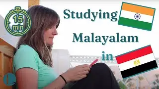 Study Languages With Me: Malayalam in Egypt (15 Minutes)