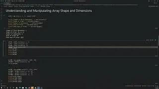 Python: NumPy Shape and Dimensions