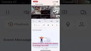 Hikconnect Iphone mobile App Hikvision cctv cameras arrange order wise