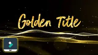 Animated Gold Titles in Filmora X