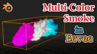 Mix Multiple Color Smoke Together In Blender | How To Use Multiple Flow Objects within One Domain