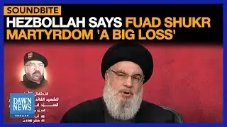 Hezbollah Chief Hasan Nasrallah Says Fuad Shukr Killing A 'Big Loss' | Dawn News English