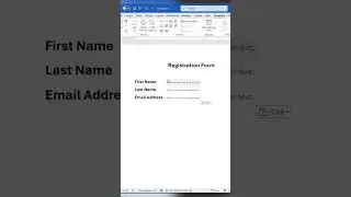 Add POWERFUL Content Controls to Your MS Word Form NOW!