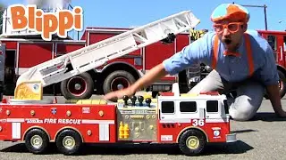 WOW! Blippi Explores a Fire Truck | Blippi | Learn With Blippi | Funny Videos & Songs