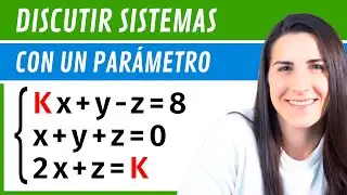 DISCUTIR SISTEMAS con UN PARÁMETRO ✅ Ecuaciones