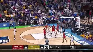 LSU’s Tremont Waters Game Winning Layup vs Maryland March Madness