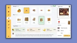 Vuejs - Vuetify JS, POS Dessert App, Curved Sidebar Menu  - UI Inspiration Design | HTML - CSS - JS