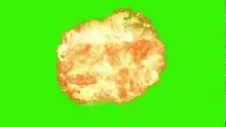 Explosion croma key green screen