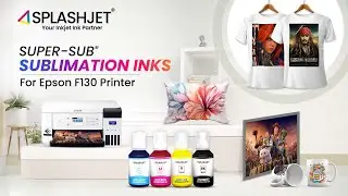 Super-Sub® Sublimation Ink for Epson F130, F100 Printer | Desktop Sublimation Ink | Splashjet