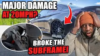 FIXING A DAMAGED BMW 435i: THE CUSTOMER DID ALL THIS DAMAGE AT 20MPH?