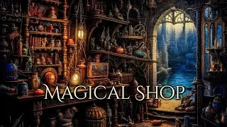 Magical Shop Ambience and Music | sounds of a fantasy shop in a town by the sea 