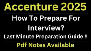 How To Prepare For Accenture ASE/Advance ASE Interview 2025 Batch | Accenture Interview Preparation