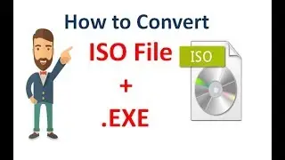 how to convert iso file to exe formate|| convert image software file to exe formate