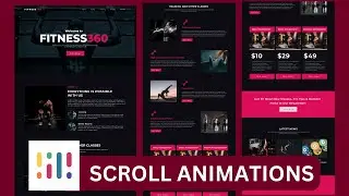 Animate Fitness360 Website with ScrollReveal | Beginner-Friendly Web Animation Tutorial 2023