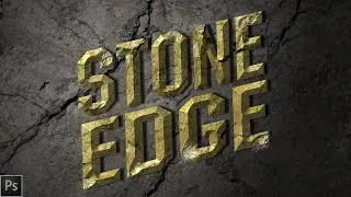 Cracked Stone Text Effect | Adobe Photoshop