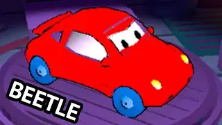 Новый БИТЛИ в Car Eats Car 3D! Сравниваем Новый Дизайн Красной Машины со всеми частями Хищных Тачек