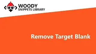 Remove Target Blank