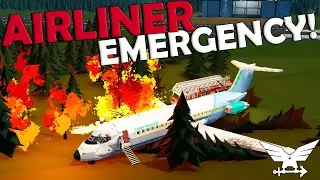 Airliner Crash & Fire Rescue!  -  Stormworks Gameplay