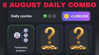 8 AUGUST HAMSTER KOMBAT DAILY COMBO CARDS TODAY