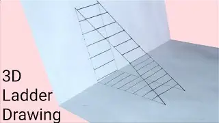 Ladder 3D illusion | 3D drawing