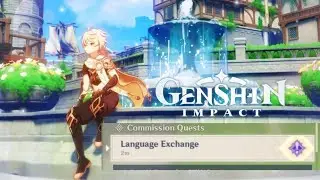 Language exchange, commission quest™[Genshin Impact]