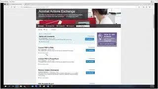 Adobe Acrobat Pro DC Tutorial 32 - Action Wizard