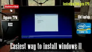 Easiest way to install windows 11 on unsupported hardware / Bypass TPM