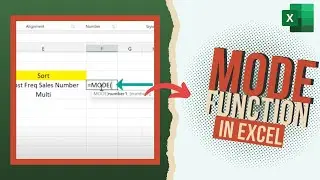 How to use MODE Function in Excel | With Examples 🔥🔥🔥