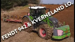 4Kᵁᴴᴰ March 2024: Fendt 942 Vario and Kverneland 7 furrow LO reversible plough belonging to HFN.