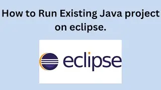 How to Run Existing Java project on eclipse|2024|  How to Import Java Projects into Eclipse|