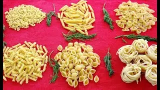 PASTA shapes, do you know them? Different names of pasta.