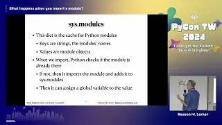 [ DAY2 R1_Talk ] What happens when you import a module?