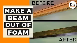How to Make a Fake Beam | How to Cover a Mobile Home Beam